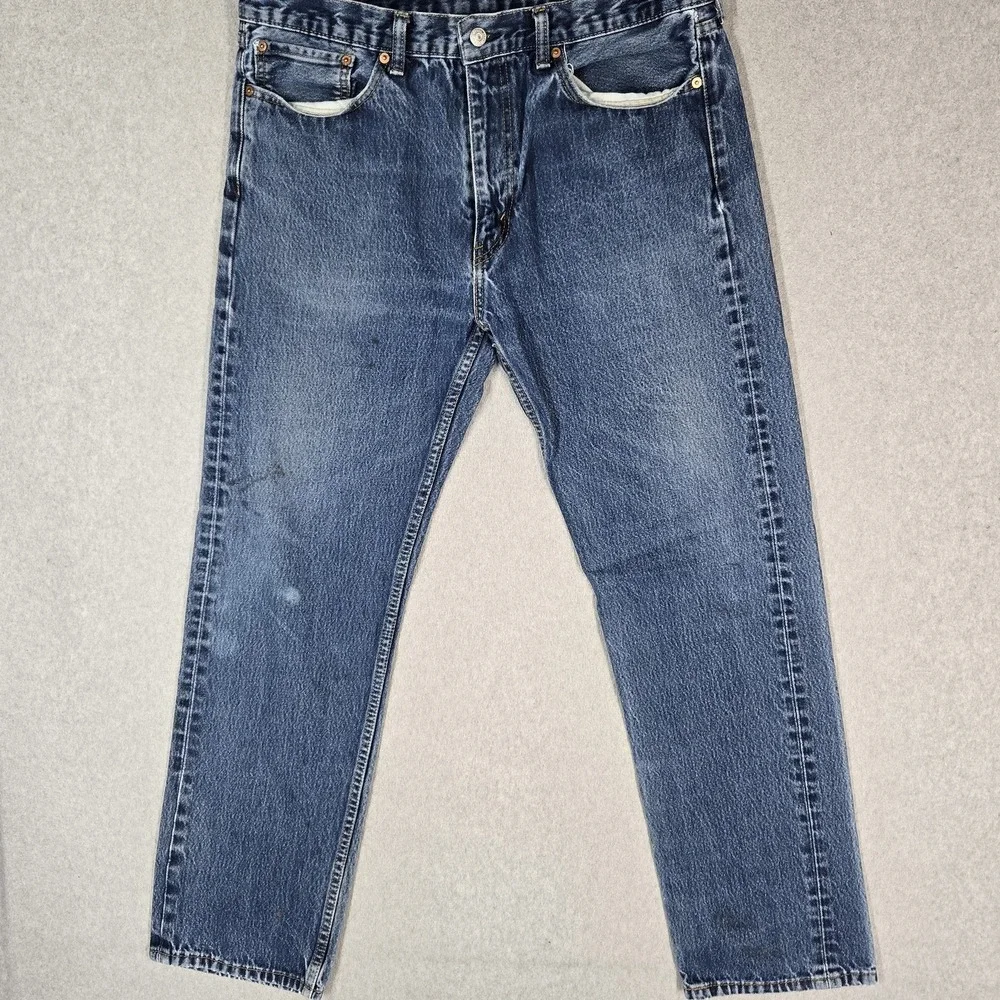 Levi's 505 Men Jeans 38X34 Blue Denim 32